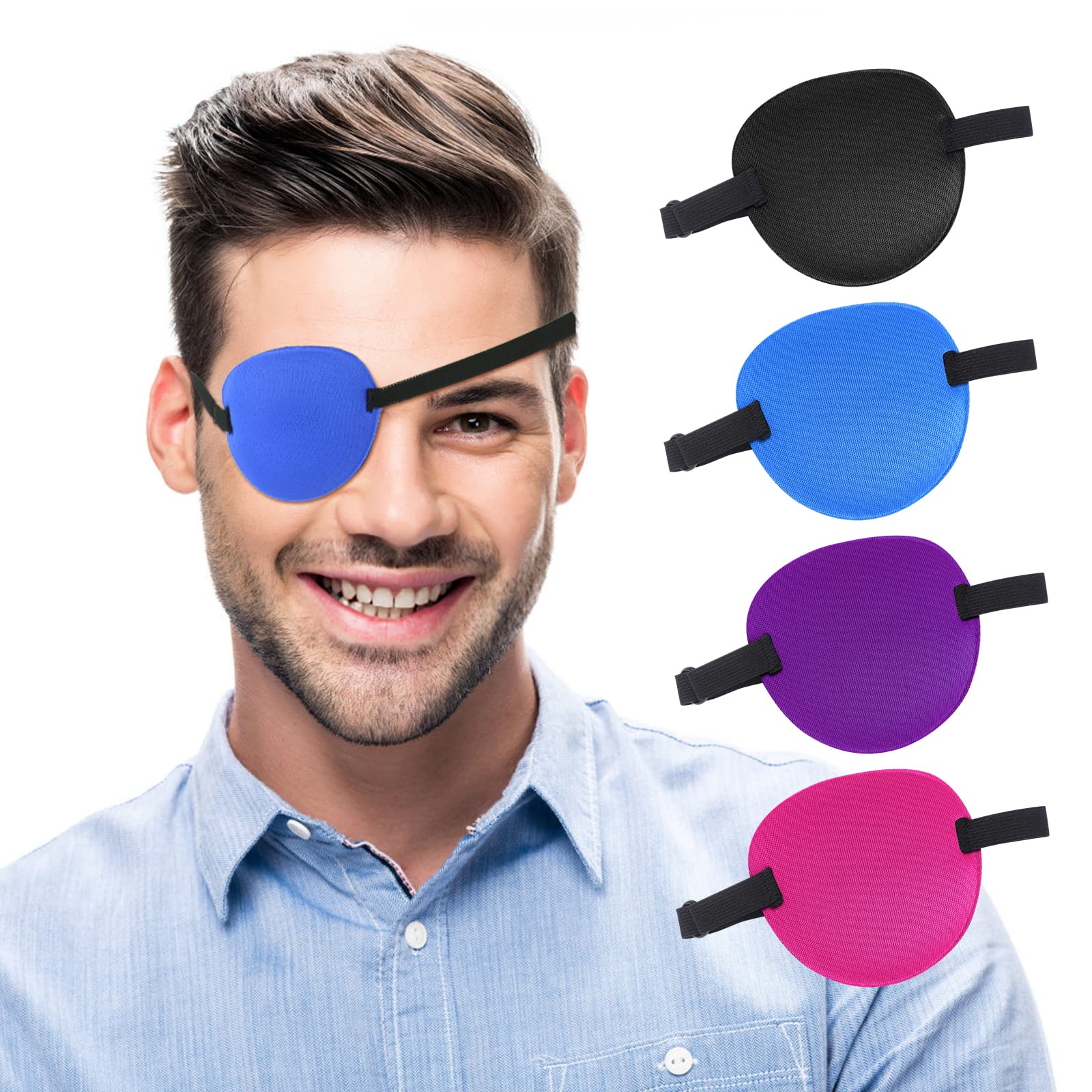 ZIBUYU® Eye Patch,4 Pcs Single Eye Patches ZIBUYU® Eye Patch,4 Pcs Single Eye Patches